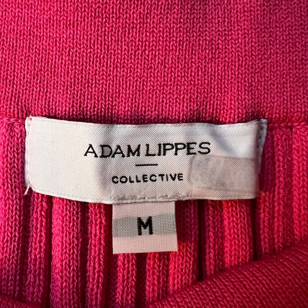 Adam Lippes Pink High Waisted Ribbed Pants Size M - Picture 4 of 5